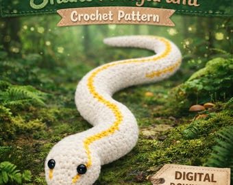 Snake Amigurumi Crochet Pattern | Beginner Friendly, No-Sew (PDF Pattern)