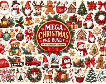 Paquete de más de 12000 imágenes PNG navideñas, imágenes prediseñadas festivas, diseños para sublimación, Papá Noel, gnomo, reno, muñeco de nieve, taza y camiseta, Grich, gnomo, dibujos animados