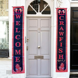 Crawfish Boil Welcome Banner, Seafood Party Sign, Yard Decor, Lobster Decoration  Summer Party