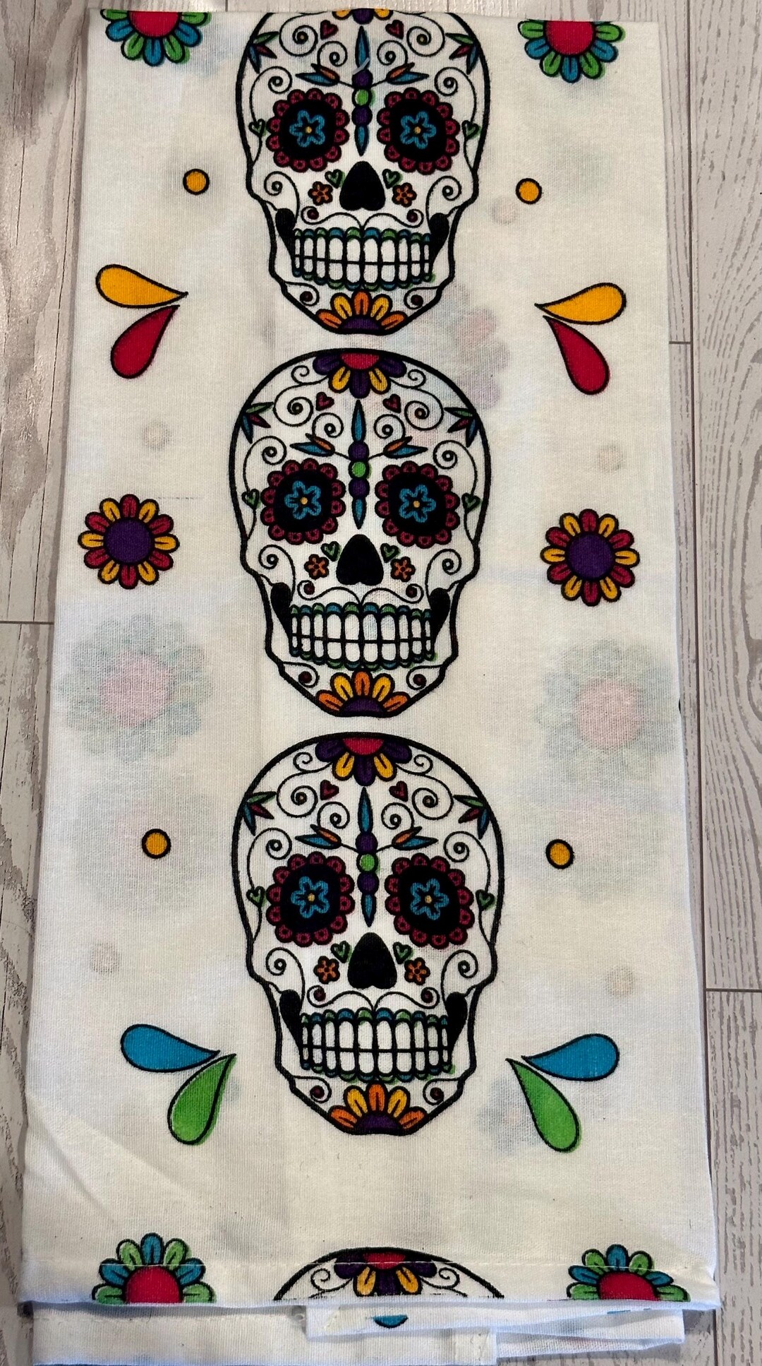 Skull Day of the Dead Sugar Skull Halloween Decoration Dia De Los ...