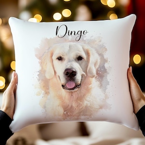 Custom Dog Pillow, Personalized Dog Pillow, Custom Pet Pillow, Pet Memorial, Pet Loss Gift, Dog Lovers Gift, Memorial Pet Pillow with Photo