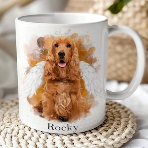 Custom Dog Mug - Pet Lovers Gift – Personalized Mug with Pet Photo, Dog Mom Gift, Dog Dad Gift, Pet Memorial, Pet Loss Gift