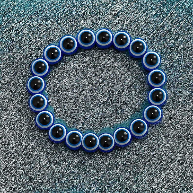 Evil Eye protection set, Evil eye Bracelet, evil eye wax melt, Good Luck Manifestation Kit positive vibes and harmony image 7