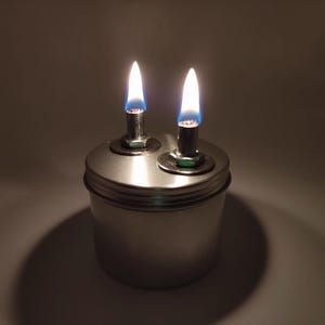 Double Core Kerosene Lamp, Smokeless Oil Lamp, Metal Alcohol Lamp, Traditional Oil Lamp, High Temperature Resistant Heating Oil Lamp