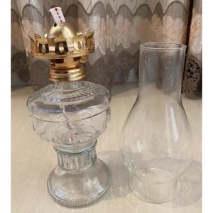 Outdoor Windproof Oil Lamps, Transparent Glass Kerosene Lamps, Butter Lamps, Exquisite Glass Oil Lamps, Traditional Lighting Oil Lamps