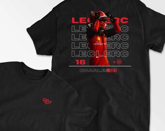 Charles Leclerc Shirt | Formula 1 T-Shirt | F1 Gift | F1 Apparel | Oversized Tee | Ferrari Racing