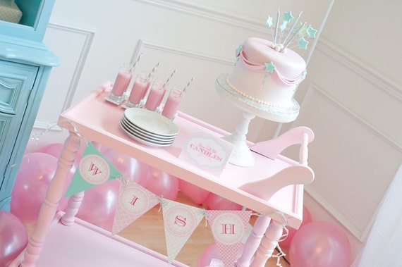 Make a WISH Custom Birthday Printable Party Pack as seen on HOSTESS Blog - SALE!! Il_570xn