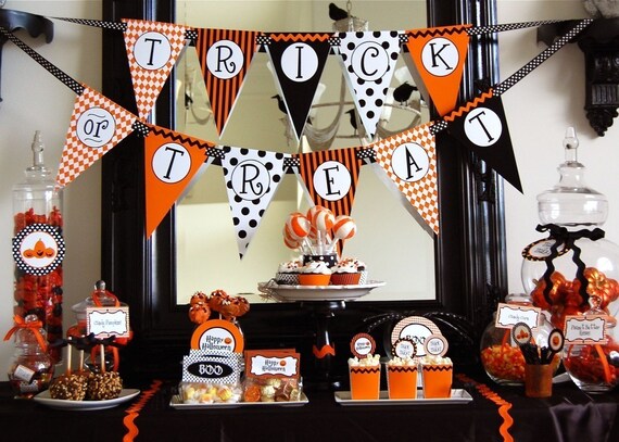 Halloween Pumpkin Birthday Printable Party - DIY Il_570xn