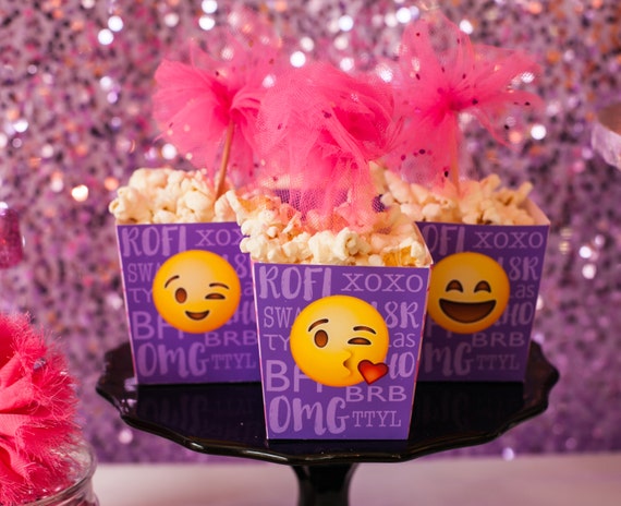 Emoji Party Printable Party Set - CUSTOMIZED Il_570xn