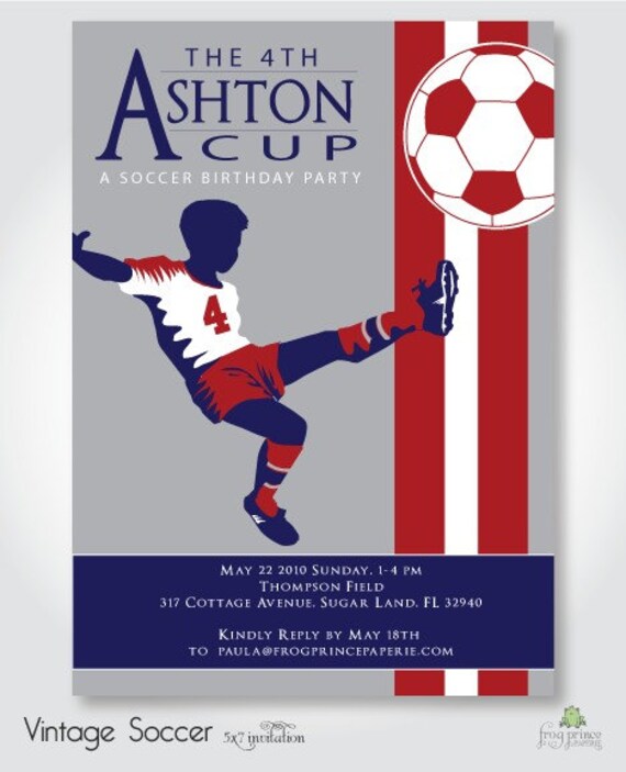 Soccer Birthday Party Invitation - DIY Printable Il_570xn