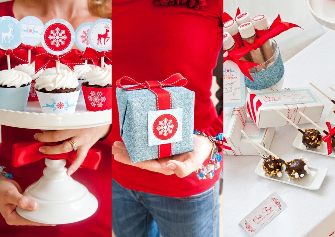 Merry Little Christmas Printable Party Pack As Seen on AMY Etsy