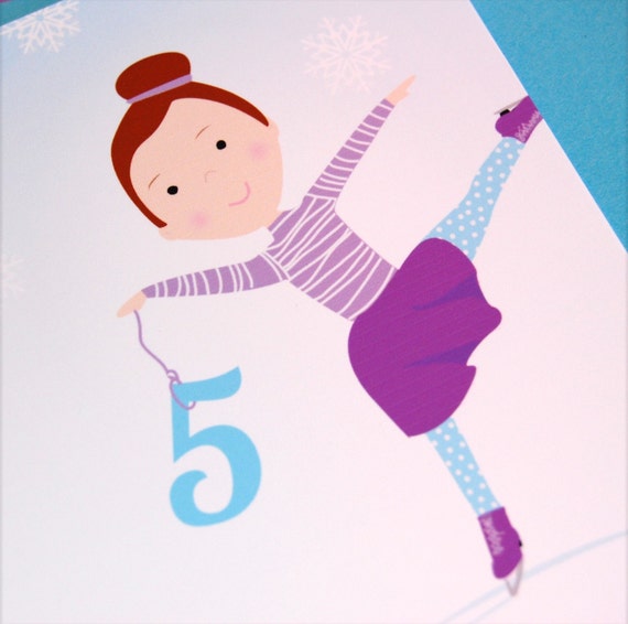 Ice Skating Birthday Party Invitation - DIY Printable Il_570xn