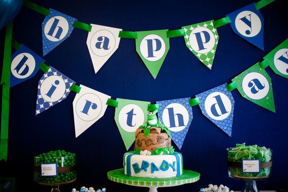 Dinosaur Printable Happy Birthday Banner - DIY Il_570xn