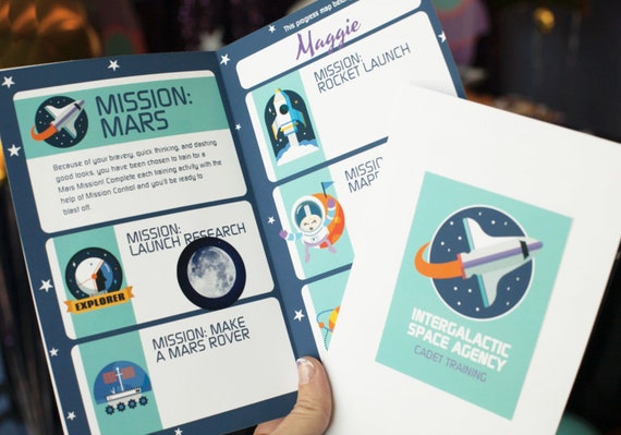 Space Astronaut Party Activity Passport - INSTANT DOWNLOAD Il_570xn