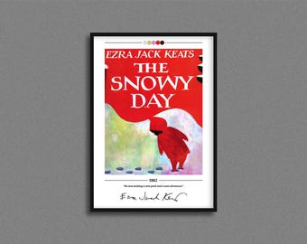The Snowy Day Book Cover Poster | Ezra Jack Keats | The Snowy Day Poster | The Snowy Day Cover Print | Book Posters | Book Lover Gift