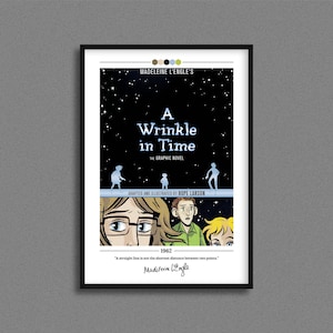 A Wrinkle In Time Book Cover Poster | Madeleine L'Engle | A Wrinkle In Time Poster | A Wrinkle In Time Cover Print | Book Lover Gift
