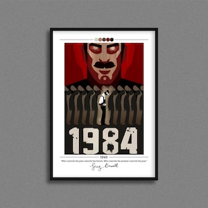 1984 Book Cover Poster | George Orwell | George Orwell 1984 Poster | George Orwell 1984 Cover Print | Book Posters | Book Lover Gift