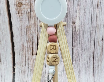 Registered Nurse Badge Reel, Beaded Badge Reel, Retractable ID Badge Holder, Decorated Badge Reel, Nurse ID Holder, Badge Buddy, RN Badge