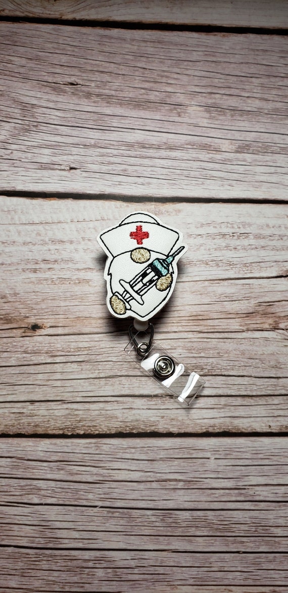 Medical Badge Reel, Retractable ID Badge Holder, Gnome Badge Reel, Nurse  Badge Clip, Medical ID Holder, Hospital ID Reel, Badge Topper 