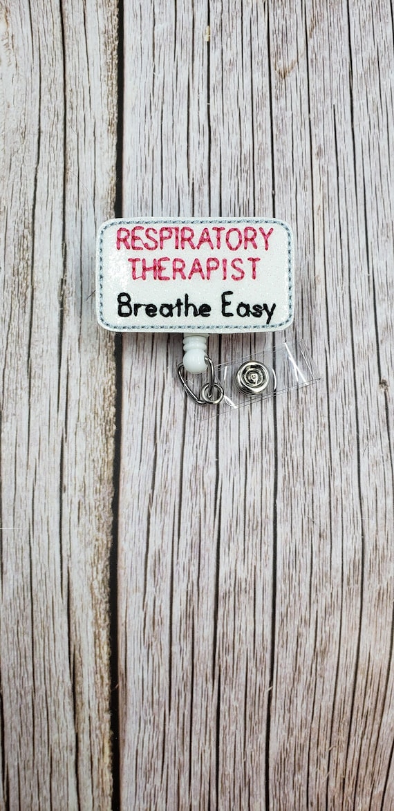 Respiratory Therapist Badge Reel, Nurse Badge Reel, Retractable ID Badge  Holder, Pulmonologist Badge Reel, Hospital ID Reel 