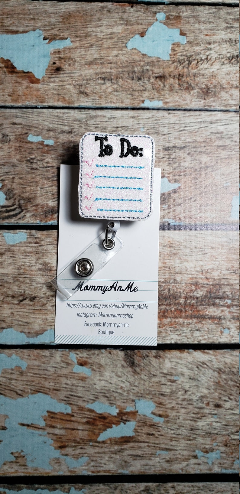 Teacher Badge Pull Retractable Badge Pull To Do List Badge Reel Retractable ID Name Badge Holder School Badge Reel
