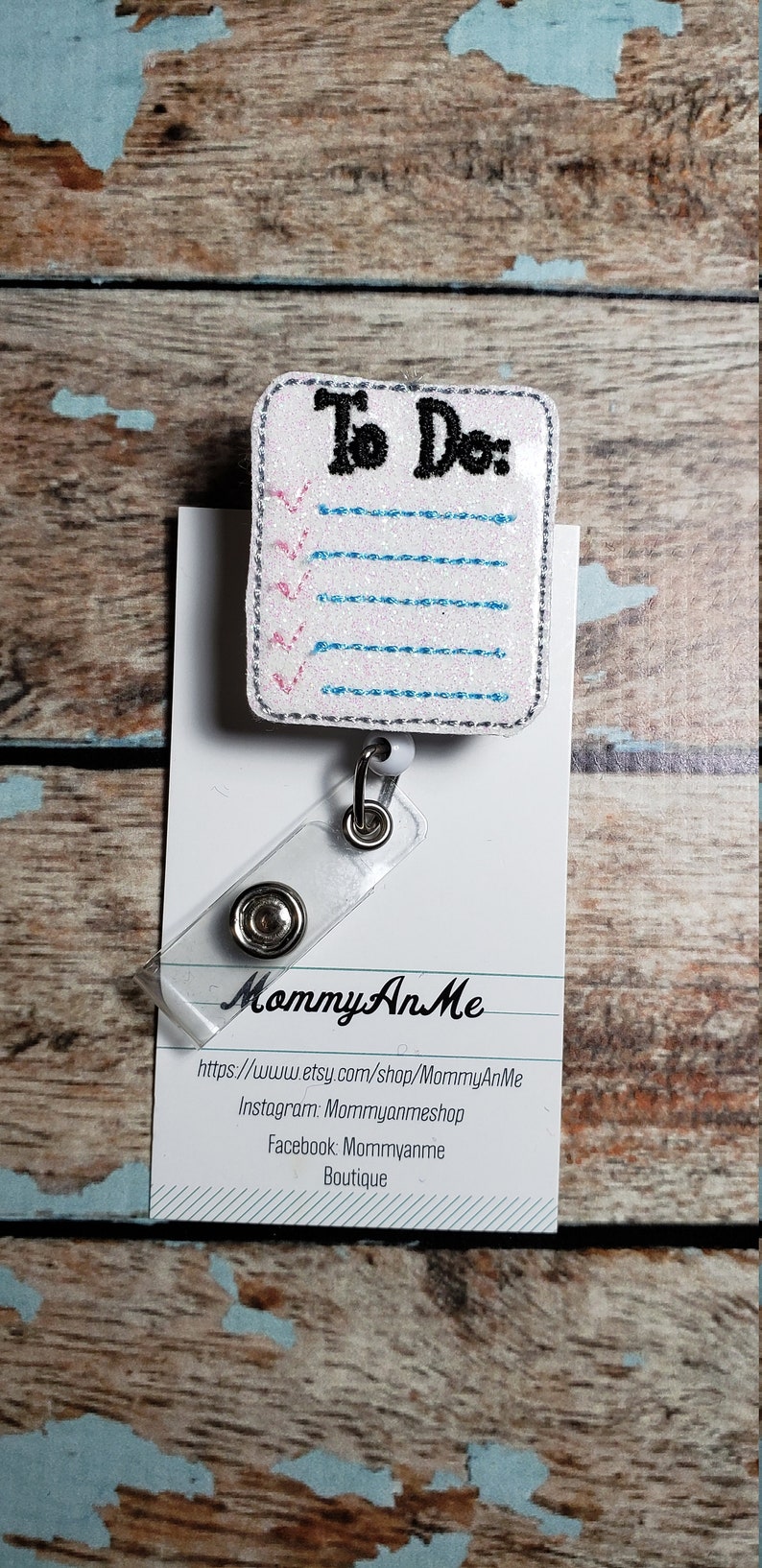 Teacher Badge Pull Retractable Badge Pull To Do List Badge Reel Retractable ID Name Badge Holder School Badge Reel