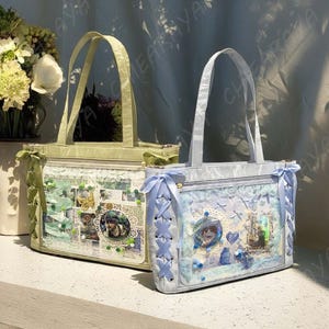 Einfarbige Ita Umhängetasche, Süße Ita Tasche, Pin Display Tasche, Große Ita Umhängetasche, Fenstertasche, Transparente Pin Display Tasche, Anime Geschenk