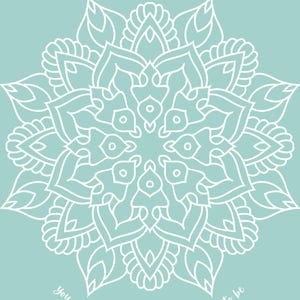 Yoga Mandala Print