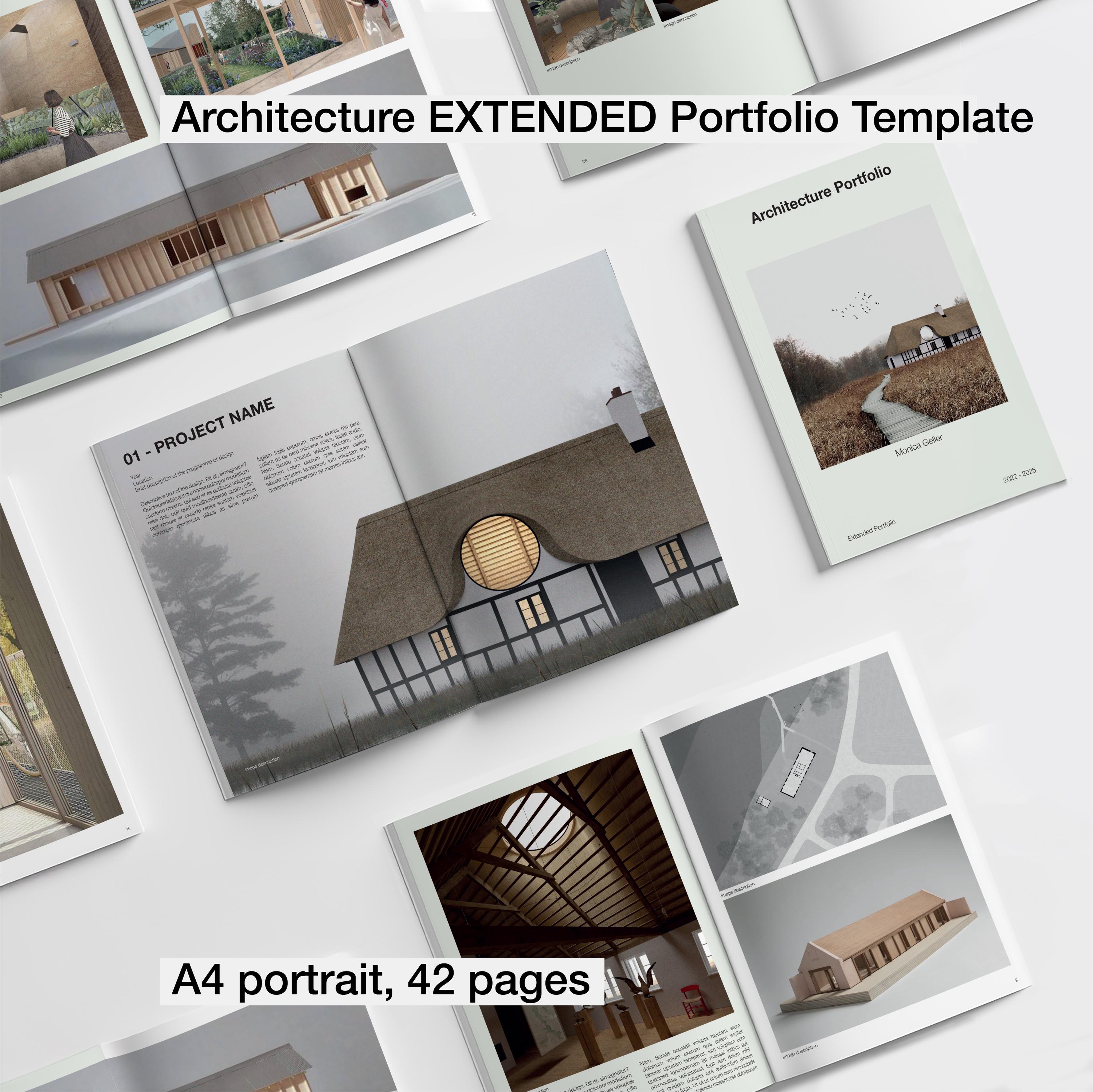 Architecture EXTENDED Portfolio Template. Clean, Original, Concise and ...