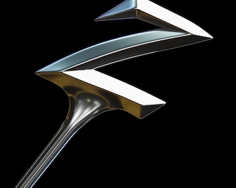 Lord Zedd Staff 3D Model, Power Rangers Cosplay STL File, Lord Zedd Costume 3D Printable