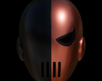 Slade Teen Titans Helmet 3D Model, Deathstroke Slade Wilson Cosplay STL File, 3D Printable Helmet