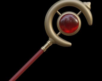 Model 3D Frieren Staff, plik STL Frieren Cosplay, kostium anime do druku 3D