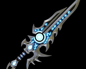 Miecz Kingsmourne 3D Model, World of Warcraft Cosplay STL Plik, Anduin Wrynn Kostium 3D Drukowalny