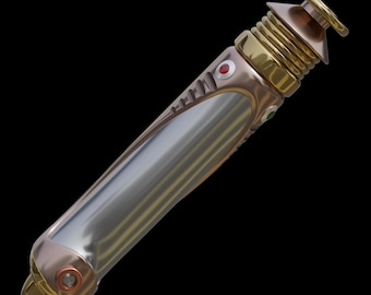 Darth Sidious Lightsaber 3D Model, Star Wars DISPLAY HILT STL File, Emperor Palpatine 3D Printable