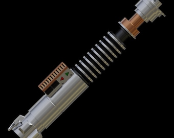 Modelo 3D do sabre de luz ROTJ de Luke Skywalker, arquivo STL do suporte para DISPLAY de Star Wars, para impressão 3D
