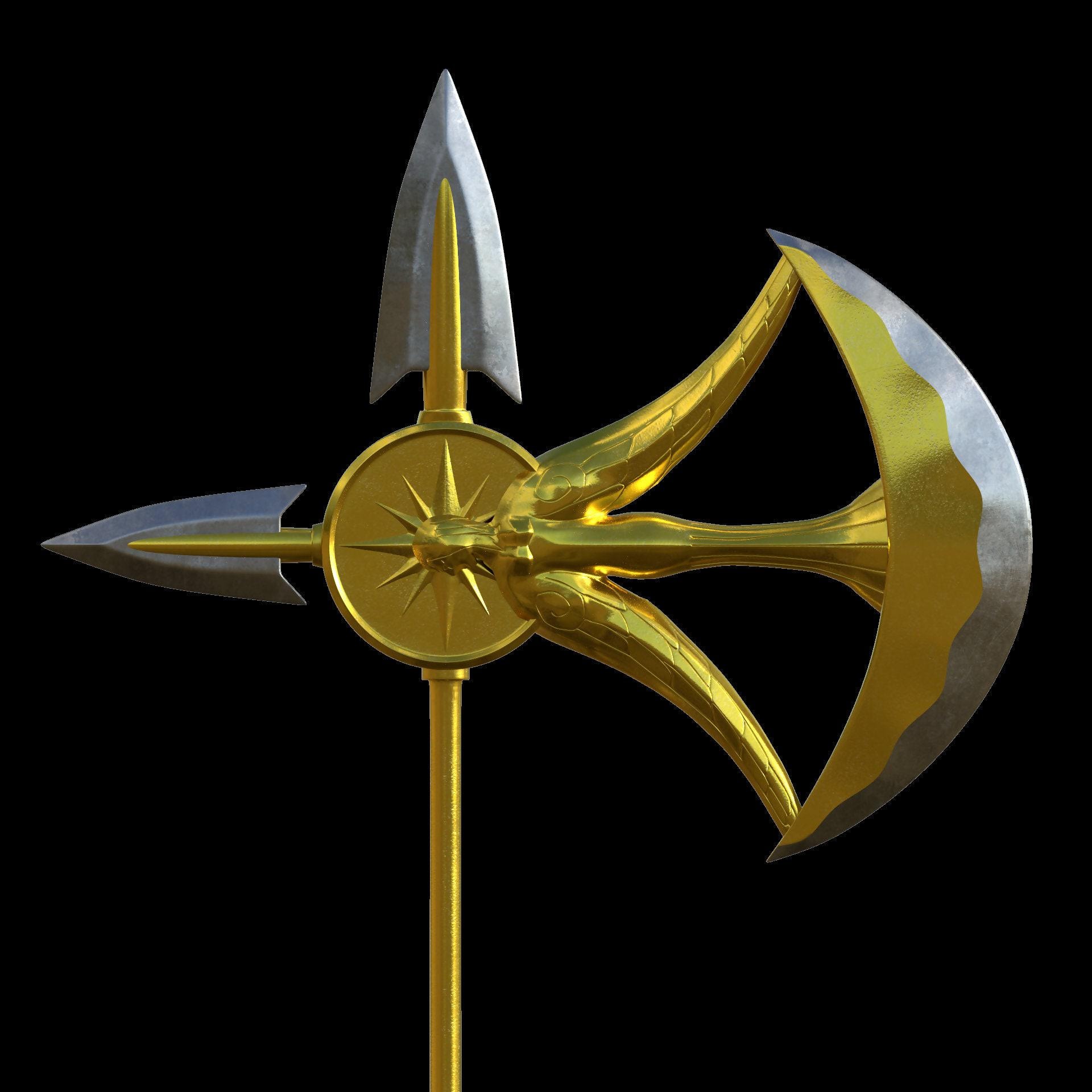 Divine Axe Rhitta 3D Model, Escanor Sacred Treasure STL File, Seven ...