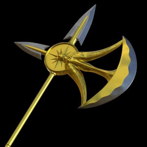 Divine Axe Rhitta 3D Model, Escanor Sacred Treasure STL File, Seven Deadly Sins Escanor Costume 3D Printable