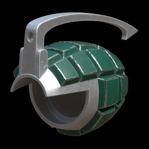 Bakugo Grenade Gauntlets 3D Model, My Hero Academia Cosplay STL File, MHA Anime Costume 3D Printable