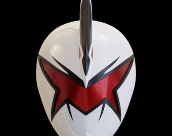 Biały Dino Ranger Helmet 3D Model, Power Rangers Dino Thunder Cosplay STL Plik, Power Rangers Kostium 3D Drukowalny