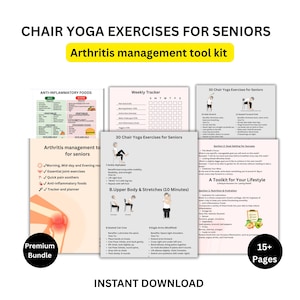 Stuhl Yoga-Übungen für Senioren: Arthritis Relief Toolkit (Digitaler Download)