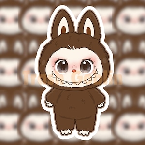 Secret Brown Labubu Sticker