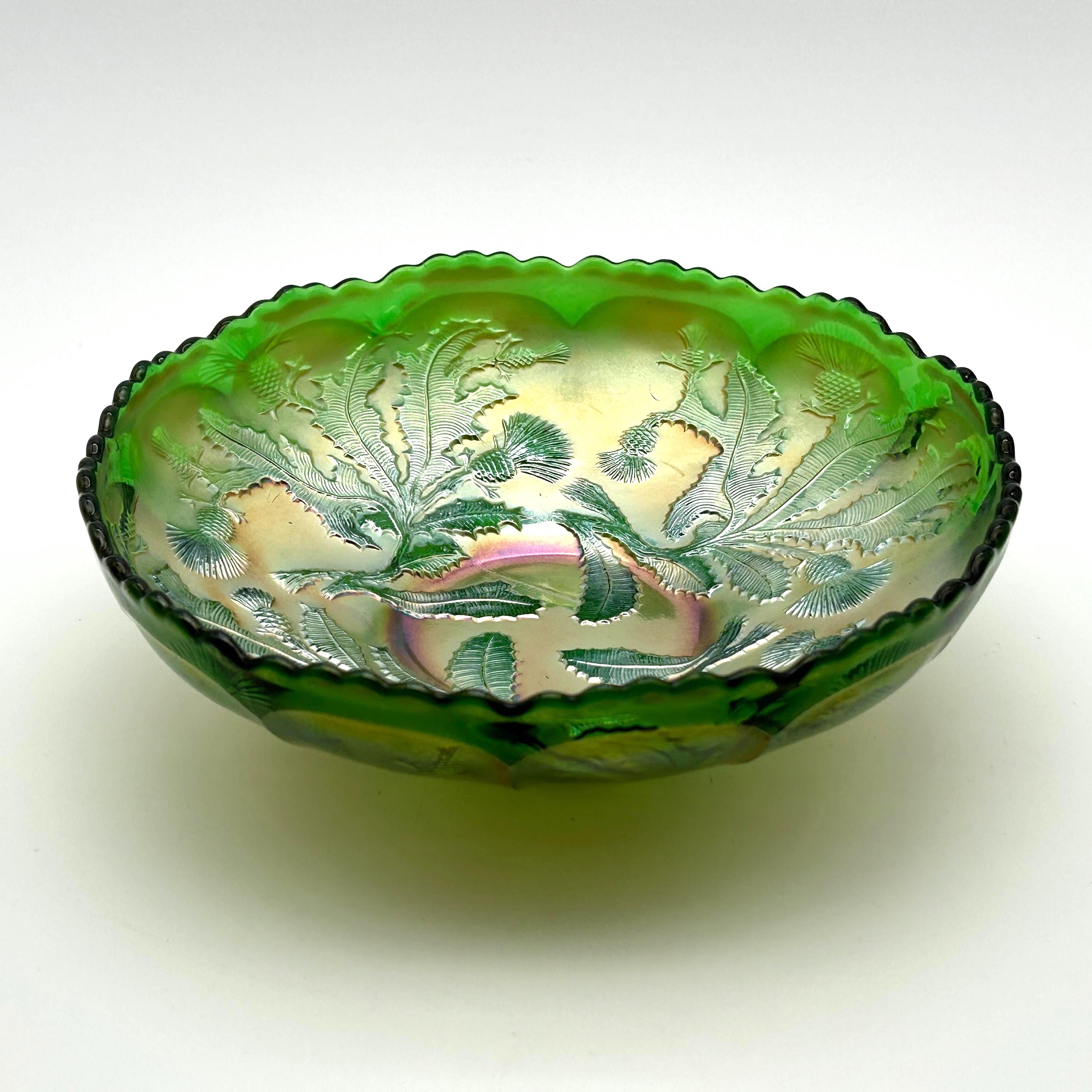 Green Fenton Glass - Etsy