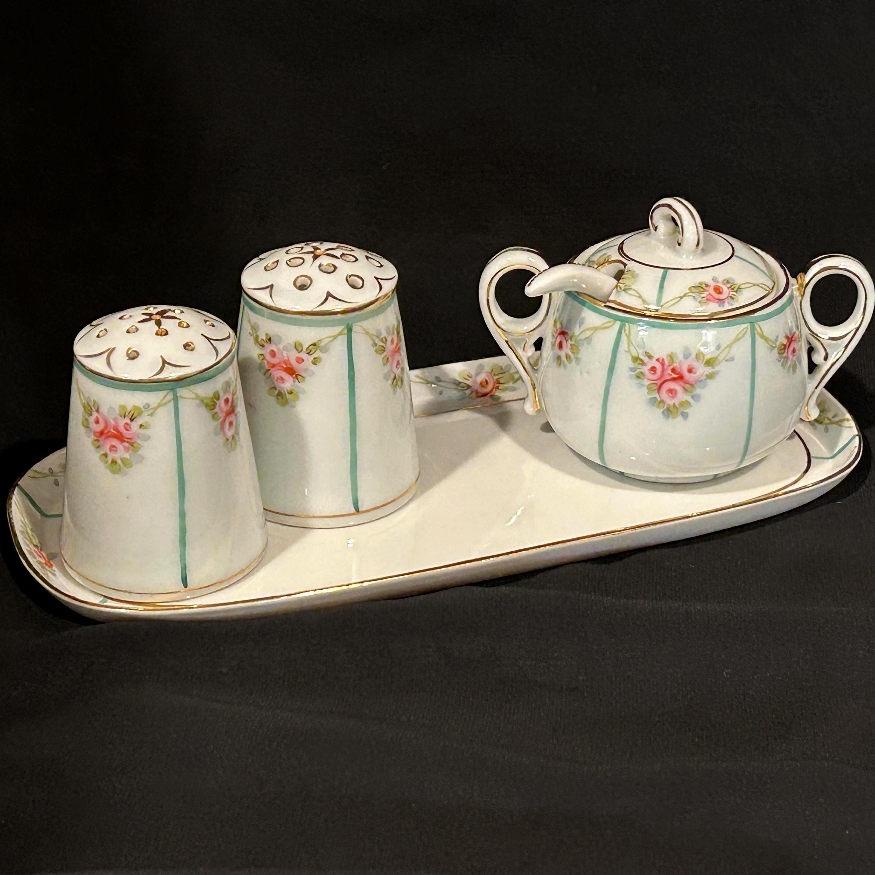 Antique Condiment Set - Etsy