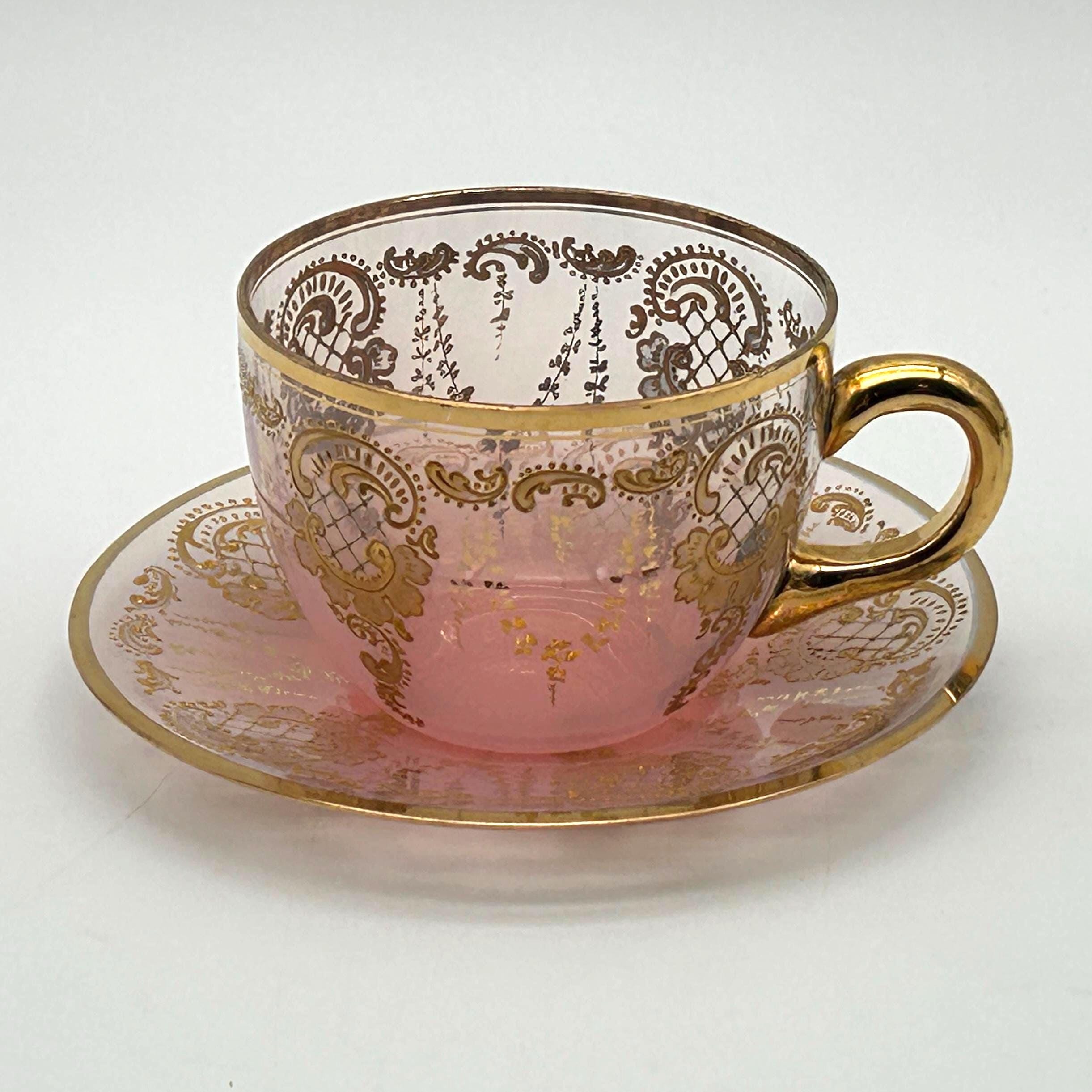 Pink Moser Glass - Etsy