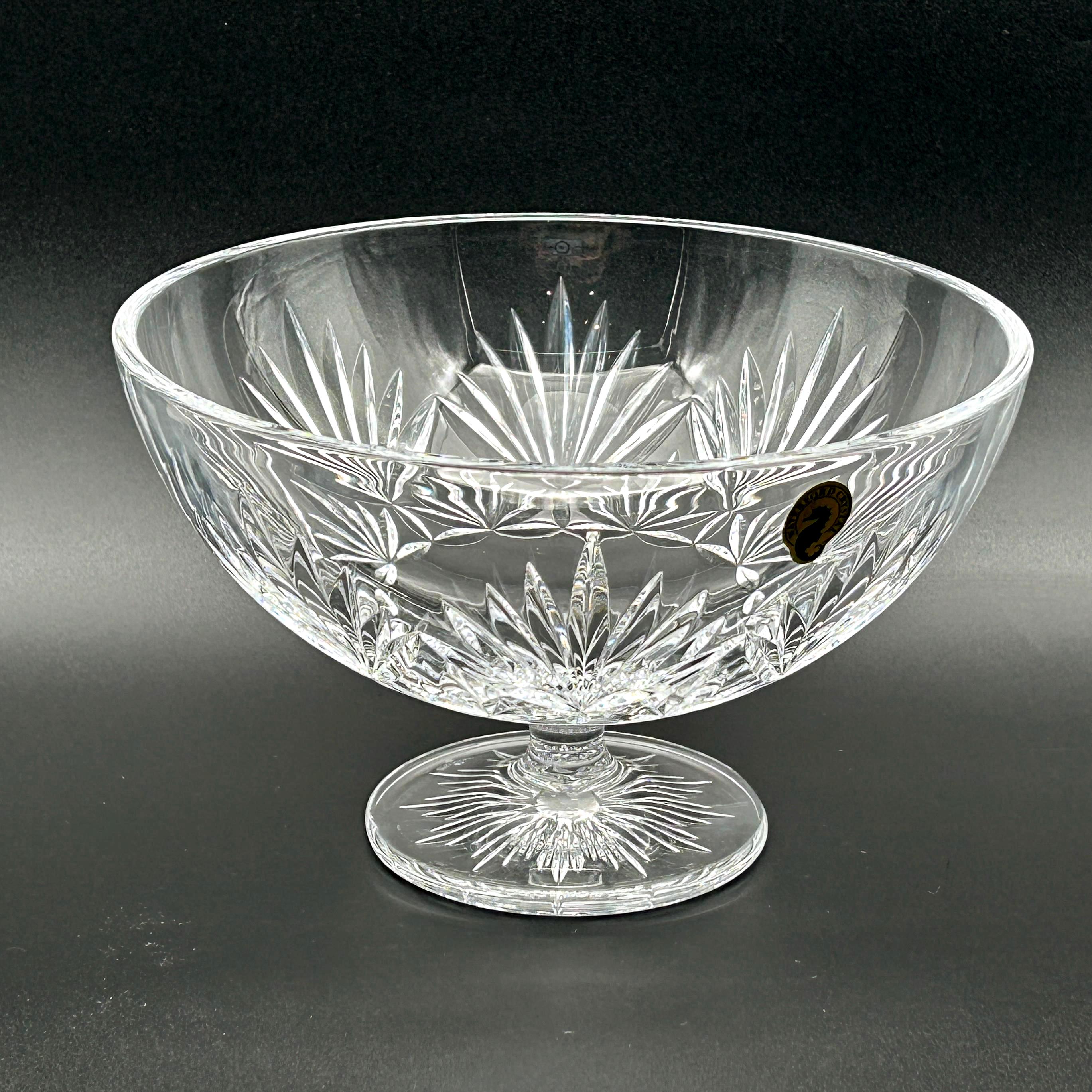 アイルランド　ウォーターフォード　最高級クリスタルの美しいボウルセット Waterford Crystal Seahorse Bowl - Etsy