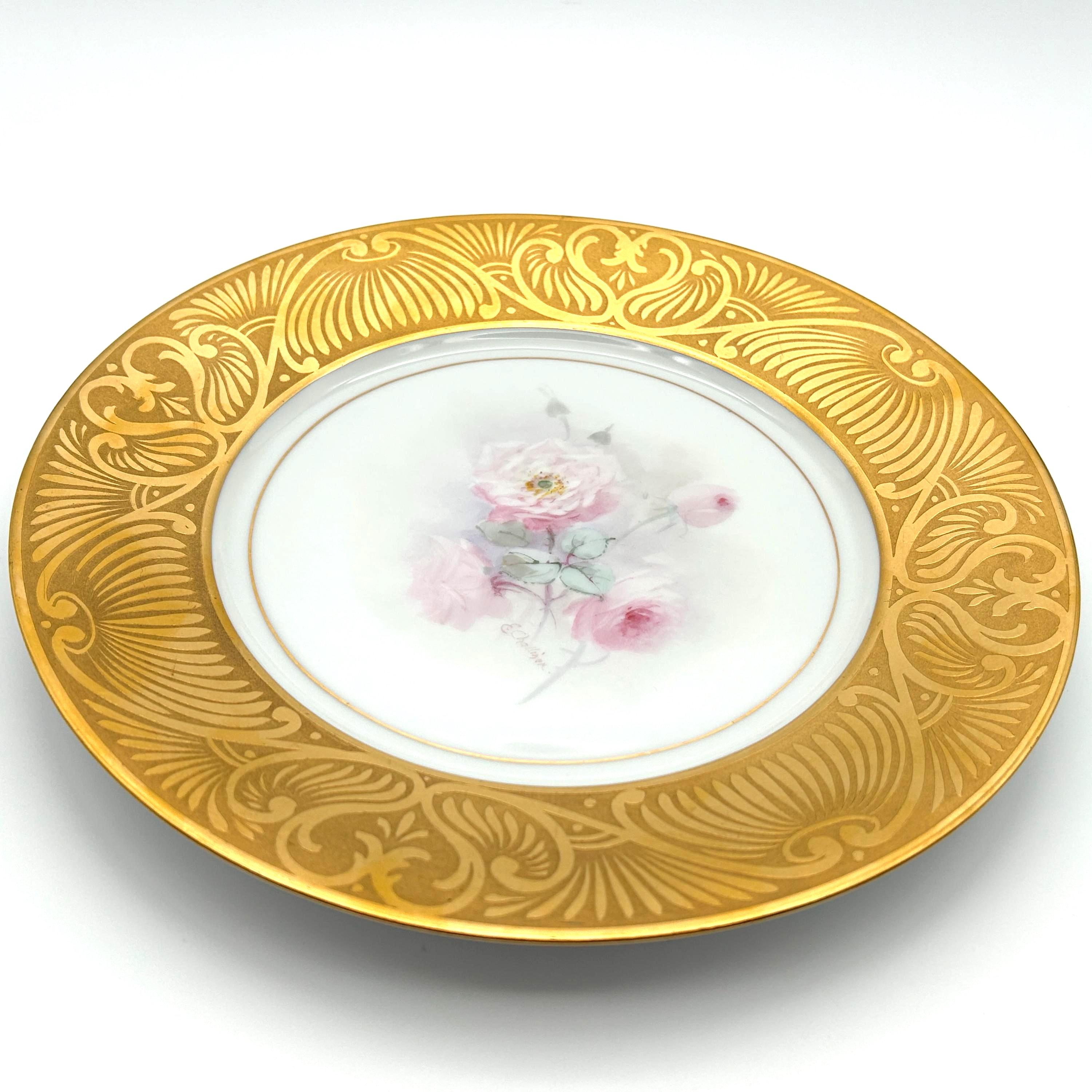 Vintage Pickard China Etched Gold - Etsy