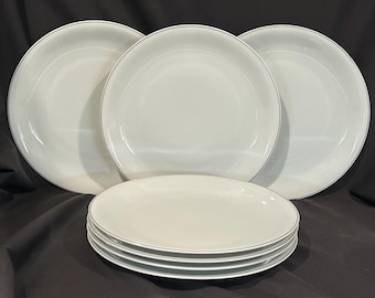 Vintage Set of 7 Rosenthal Secunda Grau Dinner Plates 9 3/4"