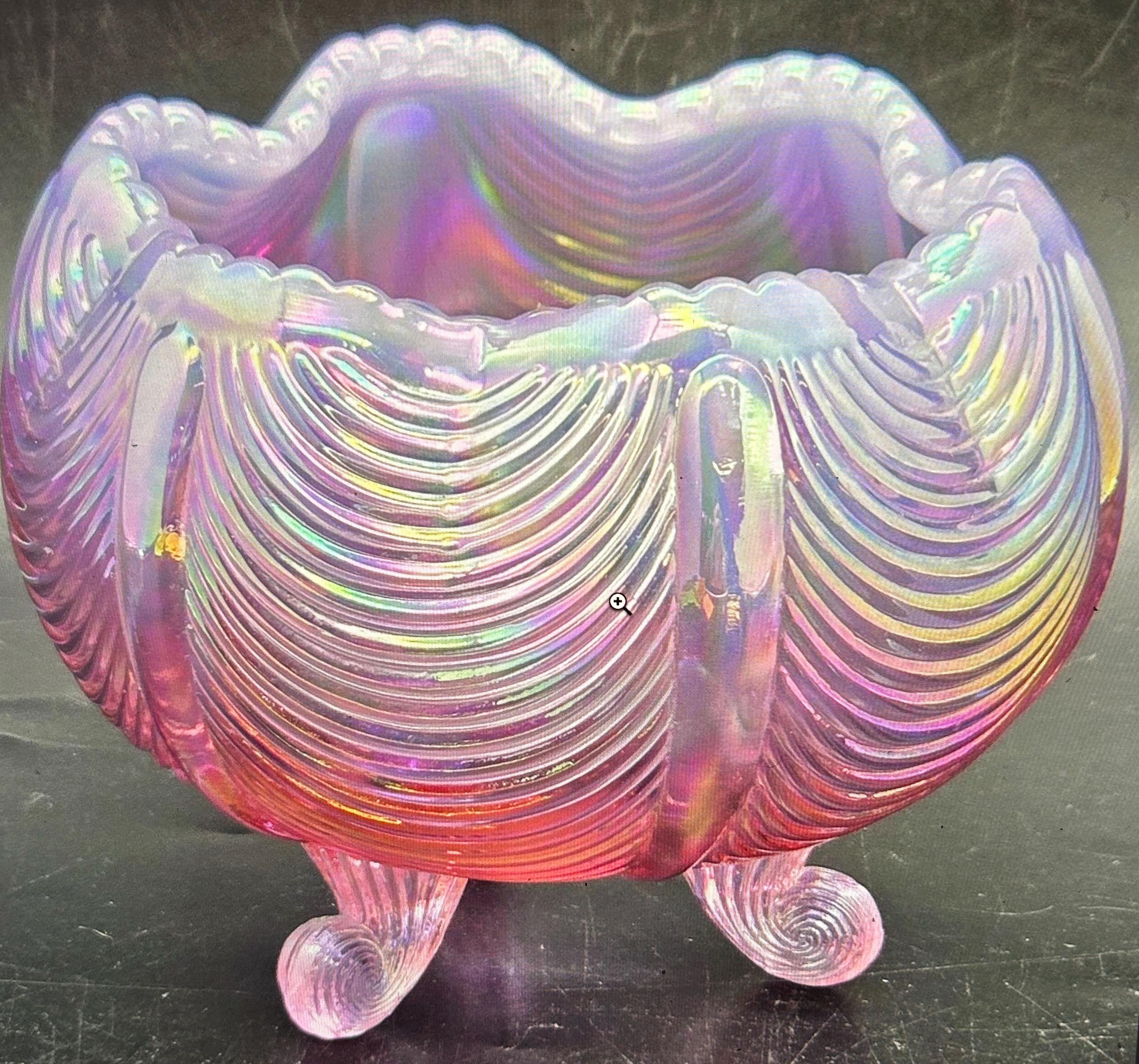 FENTONのガラスの置物全11点 Fenton 100th Anniversary Vase Founders Red Iridescent Glass