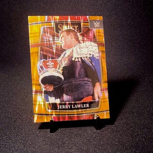 Jerry Lawler | 2022 Panini Select WWE #58 - Orange Parallel | World Wrestling Entertainment | WWF | Wrestling | Merch | Sports Memorabilia