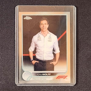 Toto Wolff / Topps Chrome 2022 / Mercedes-AMG Pertronas Fórmula 1 Team #99 / Fórmula 1 / Tarjeta de F1 / Carreras / Tarjeta deportiva / Recuerdos